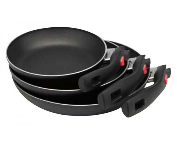 Click & Cook stegepande med foldbart håndtag, Ø 24 cm
