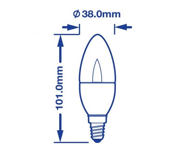 Verbatim LED VxRGB Natural Vision Candle, E14 fatning, 2,5 W