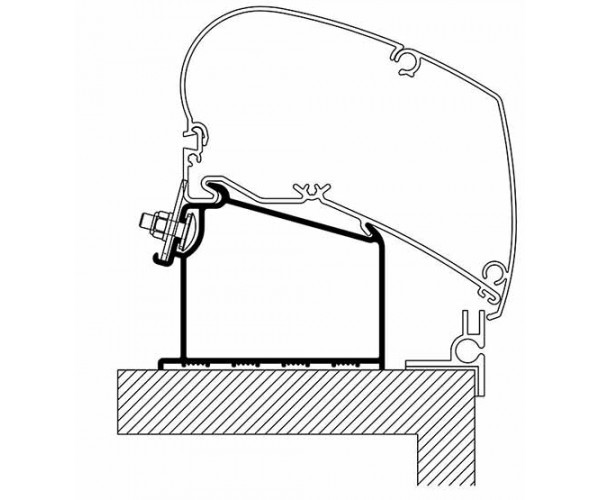Adapter for tagmarkise Thule