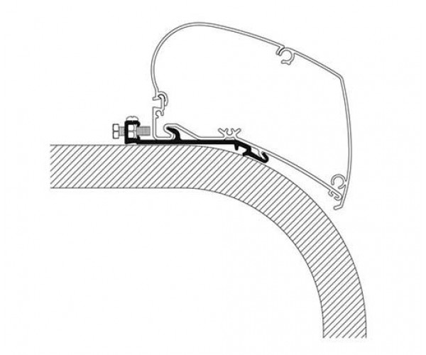 Adapter til Hymer serie 6200/9200 - Længde 4,00 meter