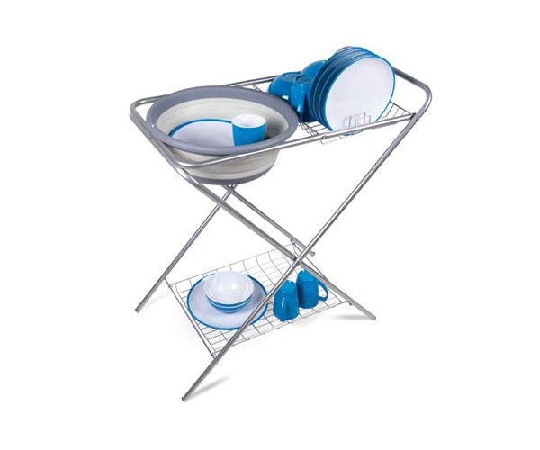Kampa Opvaskestativ m. balje | Campingudstyr.dk
