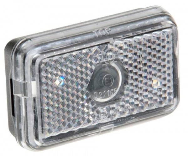 Frontlygte hvid 74 x 45 mm 