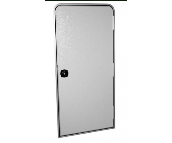 Glat indgangsdør, hvid, 800 x 1700 mm