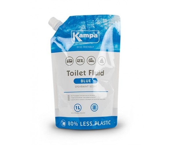 Kampa biologisk nedbrydelig toiletvæske blå 1 liter refill