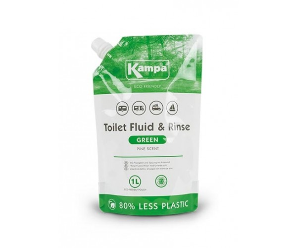 Kampa Bionedbrydelig grøn toiletvæske 1 liter refill