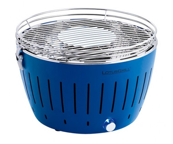 Lotusgrill i blå - mellemstor