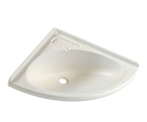 Trekantvask 420x420 mm hvid