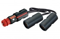 Dobbelt forlængerkabel 2 x 8 A