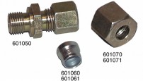 Union til gasstuds, 8 mm