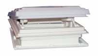 Tagluge med hvid ramme 40 x 40 cm.