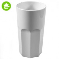 Brudsikkert cafeglas hvid