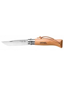 Opinel N°8 stainless 8,5 cm. m. læderstrop