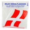 Flag “DK”, sæt a´ 2 stk, large.