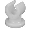 Rørholder, hvid PVC, 8 mm.
