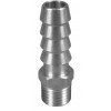 Slangestuds uden omløber, 10 mm
