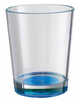 Drikkeglas med farvet bund - 2 pak - Blå