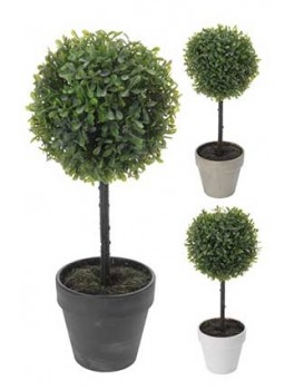 Kunstig plante på stamme i potte
